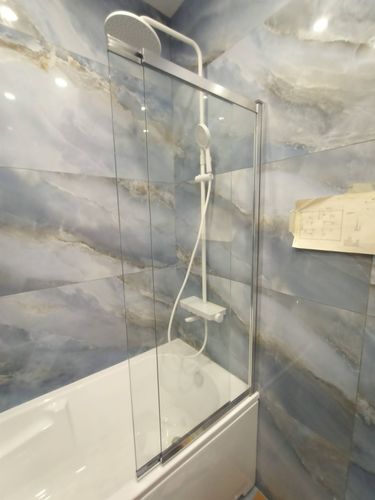 Установка ширмы на ванну шириной свыше 111 см