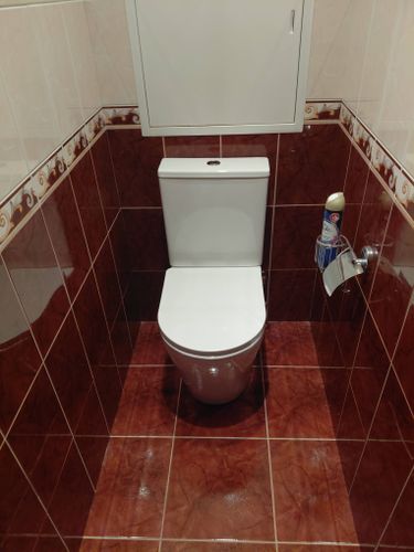 Установка напольного унитаза