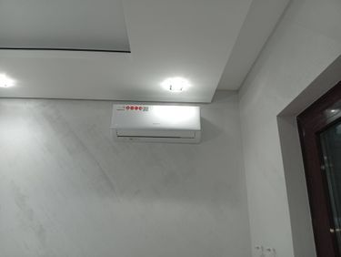 1 этап установки сплит системы 7-9 kBTU (двухэтапный монтаж)