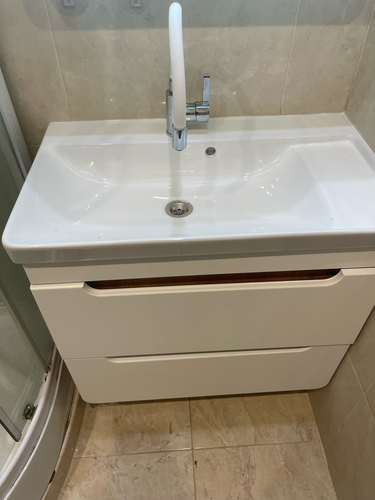 Установка комплекта: Тумба + Раковина + смеситель + зеркало