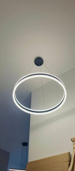 Установка люстры в сборке