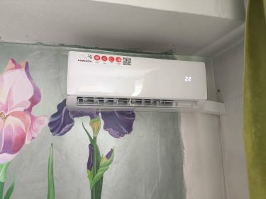 Установка сплит системы 7-9 kBTU (одноэтапный монтаж)