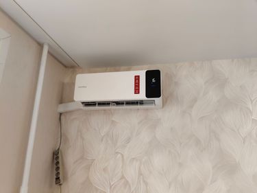 Установка сплит системы 7-9 kBTU (одноэтапный монтаж)