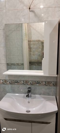 Установка комплекта: Тумба + Раковина + смеситель + зеркало