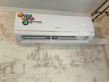 Установка сплит системы 7-9 kBTU (одноэтапный монтаж)