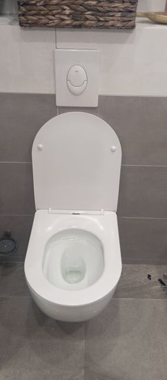 Установка подвесного унитаза (на готовую инсталляцию)