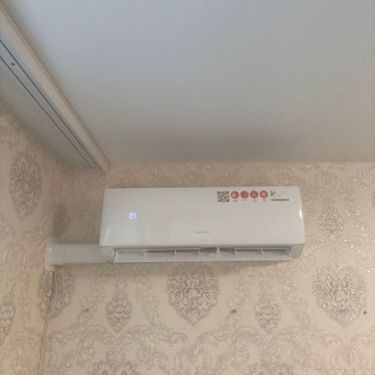 Установка сплит системы 7-9 kBTU (одноэтапный монтаж)