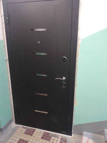 Установка входной двери Сужение проёма