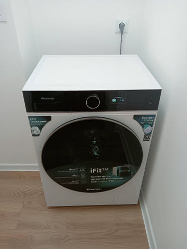Установка отдельностоящей стиральной машины с подключением