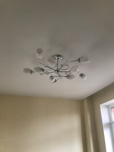 Сборка и навеска люстры