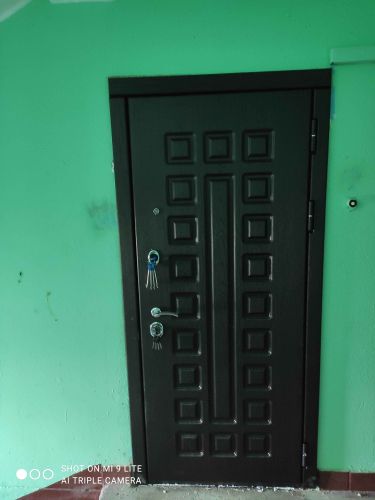 Установлена металлическая конструкция, закреплена в проеме, отрегулированы петли, врезан замок, проверена функциональность, обеспечена герметичность, завершена отделка откосов.