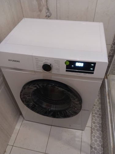 Установка отдельностоящей стиральной машины с подключением