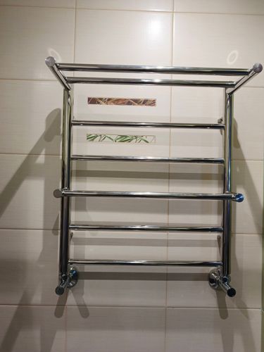 Монтаж водяного полотенцесушителя на готовую подводку (без подгонки)