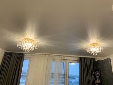 Установка люстры в сборке