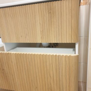 Установка комплекта: Тумба + Раковина + смеситель + зеркало