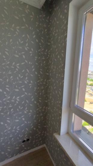 Поклейка флизелиновых /виниловых обоев свыше 40 кв.м