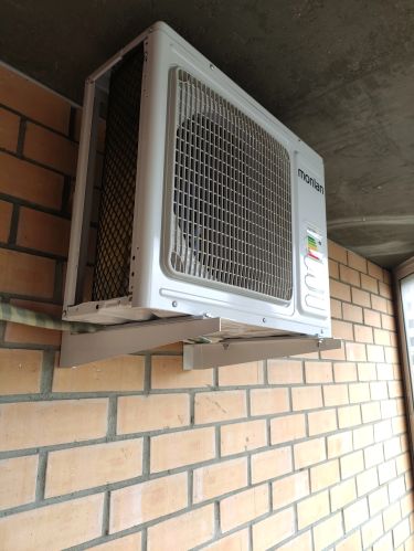 Установка сплит системы 7-9 kBTU (одноэтапный монтаж)