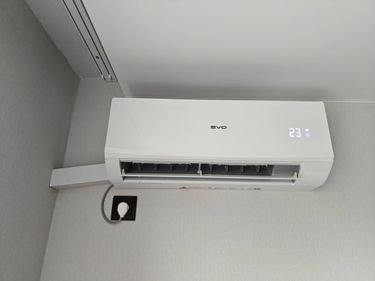 Установка сплит системы 7-9 kBTU (одноэтапный монтаж)