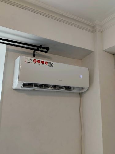 Установка сплит системы 7-9 kBTU (одноэтапный монтаж)