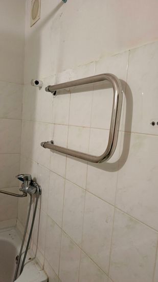 Монтаж водяного полотенцесушителя на готовую подводку (без подгонки)