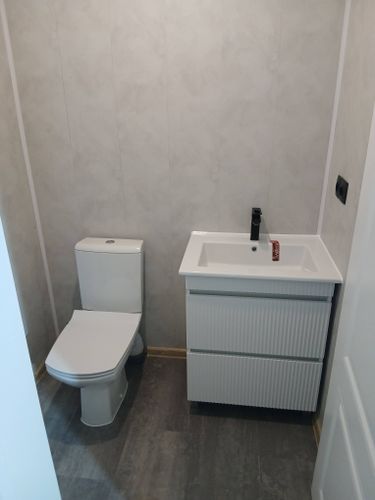 Установка напольного унитаза