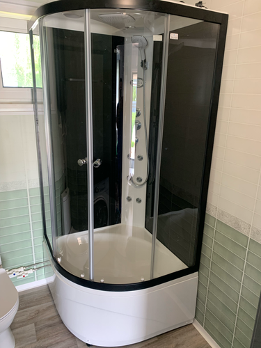 Установка душевой кабины шириной до 90 см