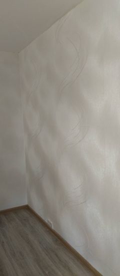 С поверхности стен удалены старые покрытия, очищены остатки клея, подготовлена основа для дальнейших работ. Стены теперь гладкие, без следов прежних материалов, готовы к обновлению.