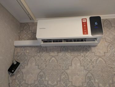 Установка сплит системы 7-9 kBTU (одноэтапный монтаж)