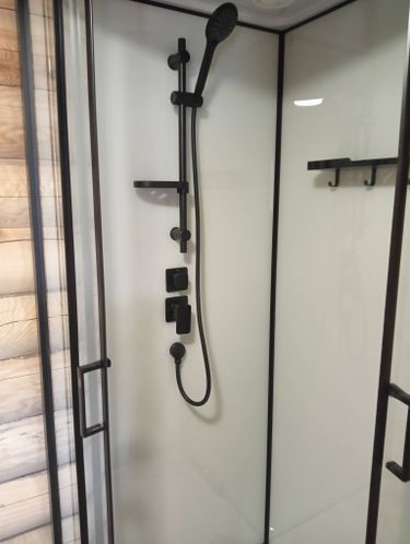 Установка душевой кабины шириной до 90 см