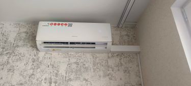 Установка сплит системы 7-9 kBTU (одноэтапный монтаж)