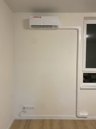 Установка сплит системы 7-9 kBTU (одноэтапный монтаж)