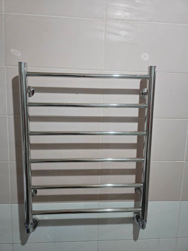 Монтаж водяного полотенцесушителя на готовую подводку (без подгонки)