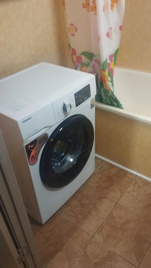 Установка отдельностоящей стиральной машины с подключением