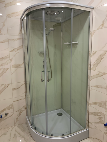 Установка душевой кабины шириной до 90 см