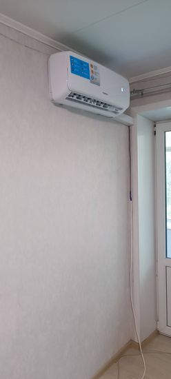 Установка сплит системы 7-9 kBTU (одноэтапный монтаж)