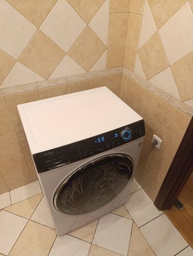 Установка отдельностоящей стиральной машины с подключением