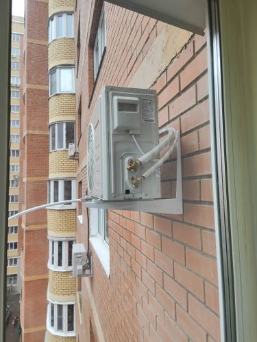 Установка сплит системы 7-9 kBTU (одноэтапный монтаж)