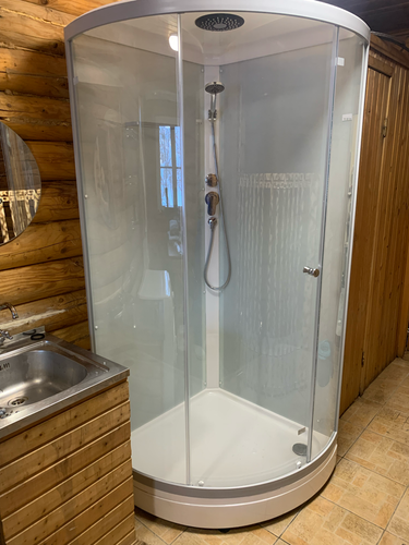 Установка душевой кабины шириной до 90 см