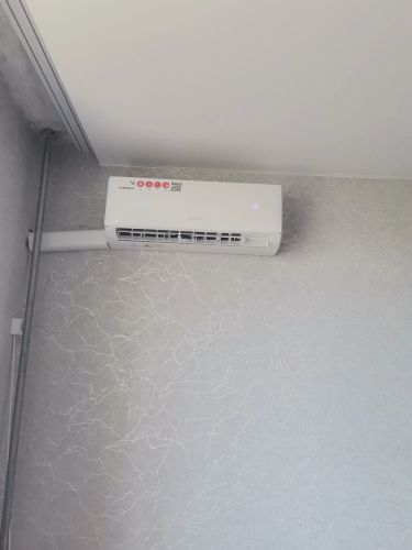 Установка сплит системы 7-9 kBTU (одноэтапный монтаж)
