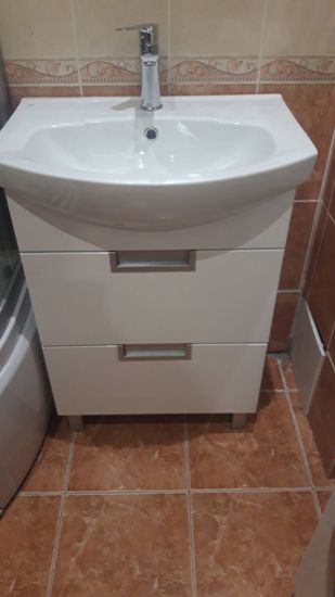 Установка смесителя (на готовые коммуникации)