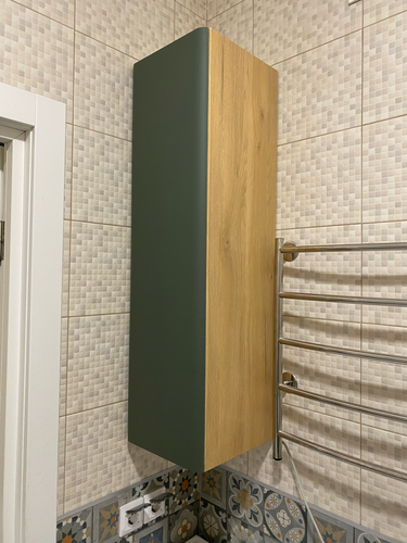 Установка комплекта: пенал + тумба +раковина + смеситель + зеркало