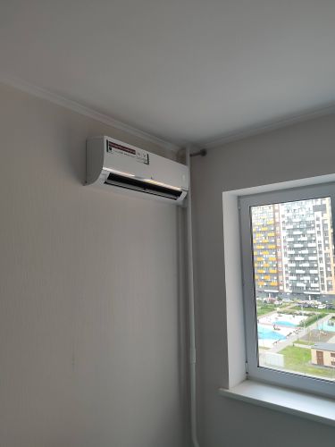 Установка сплит-системы мощностью охлаждения 7-9 kBTU