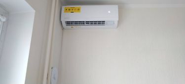 Установка сплит системы 7-9 kBTU (одноэтапный монтаж)