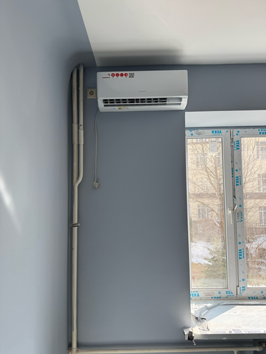 Установка сплит системы 7-9 kBTU (одноэтапный монтаж)