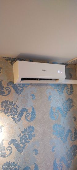 Установка сплит системы 7-9 kBTU (одноэтапный монтаж)