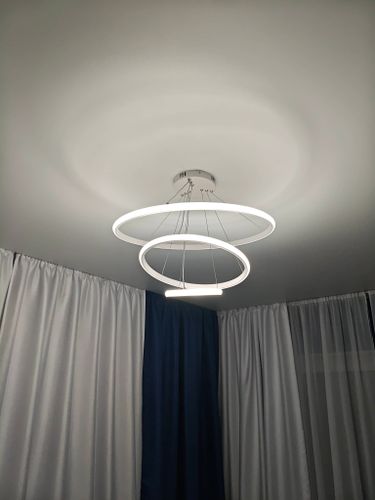 Установка люстры в сборке