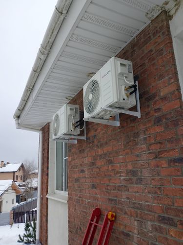 Установка сплит системы 7-9 kBTU (одноэтапный монтаж)