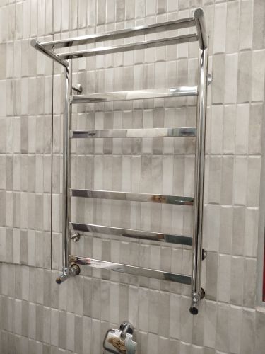 Монтаж водяного полотенцесушителя на готовую подводку (без подгонки)