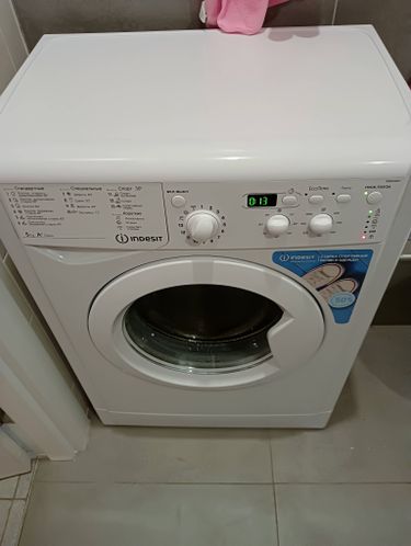 Установка отдельностоящей стиральной машины с подключением