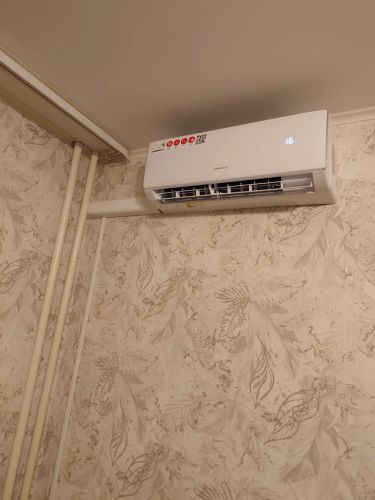 Установка сплит системы 7-9 kBTU (одноэтапный монтаж)